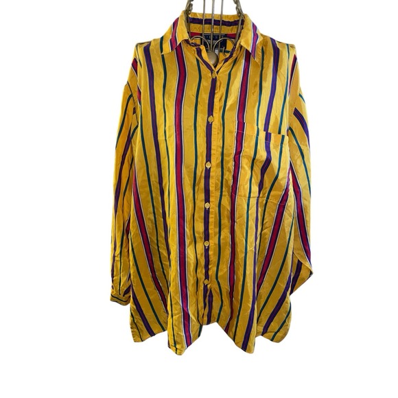 Tops - Best American Clothing Co Womens Silk Shirt Size Large Lightweight Vivid‎ Colors